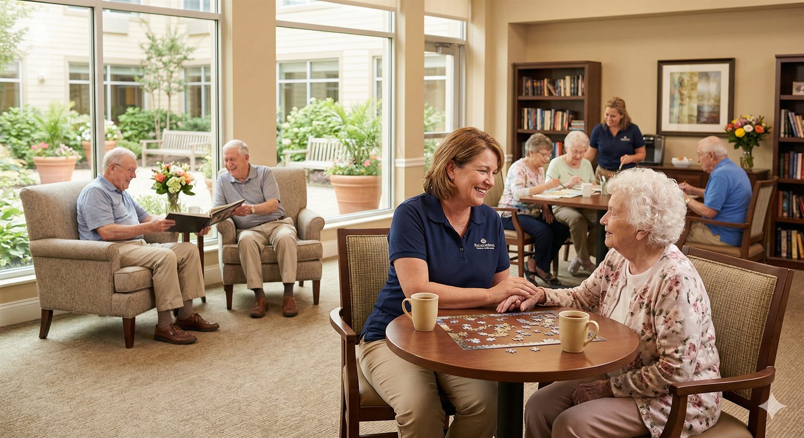 Cornerstone Living courtyard