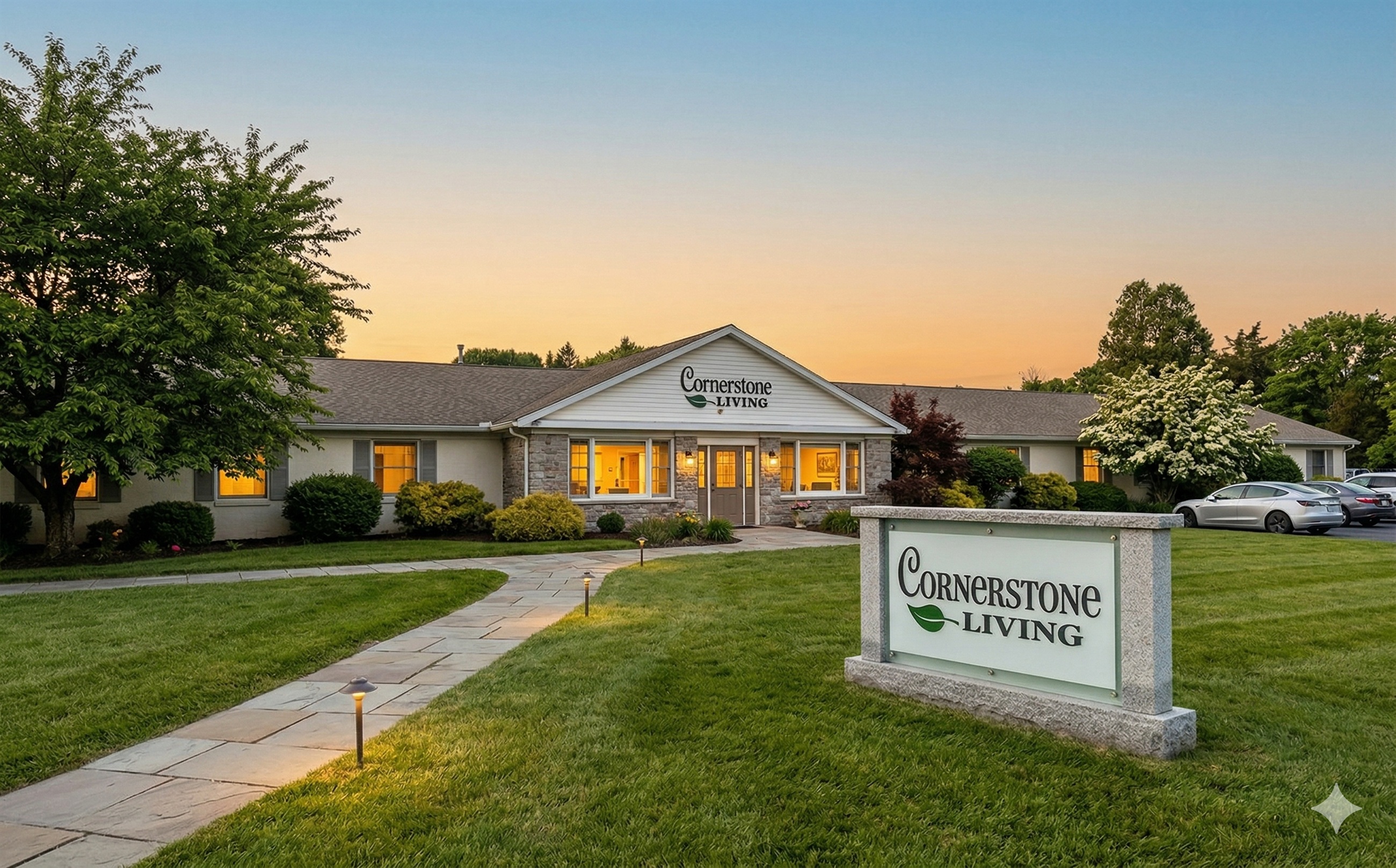 Cornerstone Living building and grounds